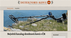 Desktop Screenshot of detektory-kovu.info